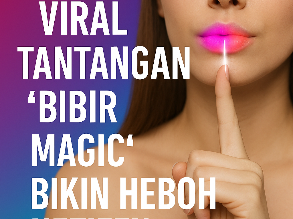 Tantangan bibir magic viral di TikTok dan Instagram